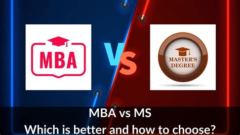 mba vs ms degree